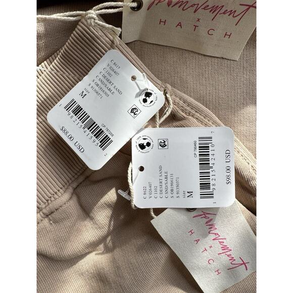 NWT FP X Hatch Intercept Desert Sand Sweatshirt Sweatpants Maternity Set Medium - Picture 11 of 12